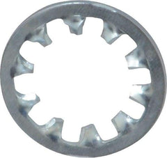 Value Collection - 1/2" Screw, 0.53" ID, Steel Internal Tooth Lock Washer - 0.9" OD, Zinc-Plated, Grade 2 - Eagle Tool & Supply