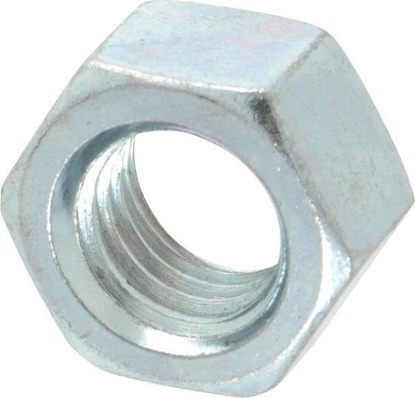 Value Collection - 5/8-11 UNC Steel Right Hand Hex Nut - 15/16" Across Flats, 0.5469" High, Zinc-Plated Finish - Eagle Tool & Supply