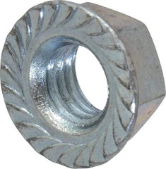 Value Collection - 7/8-9 UN Steel Right Hand Hex Nut - 1-5/16" Across Flats, 3/4" High, Zinc-Plated Finish - Eagle Tool & Supply