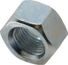 Value Collection - 1/2-20 UNF Steel Right Hand Hex Nut - 3/4" Across Flats, 7/16" High, Zinc-Plated Finish - Eagle Tool & Supply