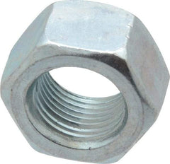 Value Collection - 5/8-18 UNF Steel Right Hand Hex Nut - 15/16" Across Flats, 0.5469" High, Zinc-Plated Finish - Eagle Tool & Supply