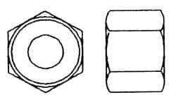 Value Collection - 1-1/2 - 6 UNC Steel Right Hand Heavy Hex Nut - 2-3/8" Across Flats, 1-15/32" High, Hot Dipped Galvanized Finish - Eagle Tool & Supply