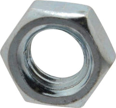 Value Collection - 3/8-16 UNC Steel Right Hand Hex Jam Nut - 9/16" Across Flats, 0.2188" High, Zinc-Plated Finish - Eagle Tool & Supply