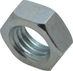 Value Collection - 5/8-11 UNC Steel Right Hand Hex Jam Nut - 15/16" Across Flats, 3/8" High, Zinc-Plated Finish - Eagle Tool & Supply