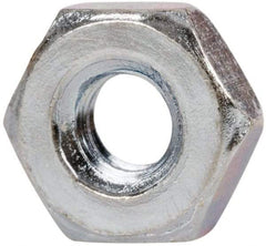 Value Collection - 7/16-20 UNF Steel Right Hand Hex Jam Nut - 11/16" Across Flats, 1/4" High, Zinc-Plated Finish - Eagle Tool & Supply