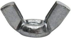 Value Collection - #10-32 UNF, Zinc Plated, Steel Standard Wing Nut - 0.91" Wing Span, 0.47" Wing Span - Eagle Tool & Supply