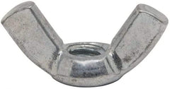 Value Collection - 1/4-20 UNC, Zinc Plated, Steel Standard Wing Nut - 1.1" Wing Span, 0.57" Wing Span - Eagle Tool & Supply