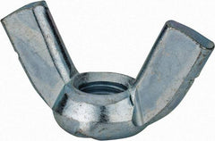 Value Collection - 5/8-11 UNC, Zinc Plated, Steel Standard Wing Nut - 2.76" Wing Span, 1.44" Wing Span - Eagle Tool & Supply