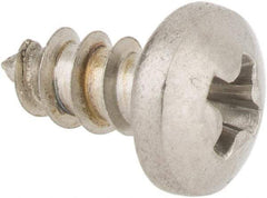 Value Collection - #4 Pan Head Phillips Sheet Metal Screw - Stainless Steel, 1/4" Length Under Head, Grade 18-8 - Eagle Tool & Supply