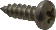Value Collection - #4 Pan Head Phillips Sheet Metal Screw - Stainless Steel, 3/8" Length Under Head, Grade 18-8 - Eagle Tool & Supply