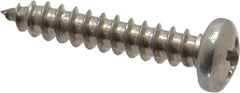 Value Collection - #4 Pan Head Phillips Sheet Metal Screw - Stainless Steel, 5/8" Length Under Head, Grade 18-8 - Eagle Tool & Supply