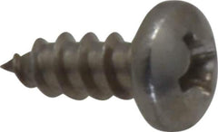 Value Collection - #6 Pan Head Phillips Sheet Metal Screw - Stainless Steel, 3/8" Length Under Head, Grade 18-8 - Eagle Tool & Supply