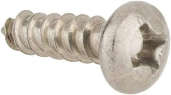 Value Collection - #6 Pan Head Phillips Sheet Metal Screw - Stainless Steel, 1/2" Length Under Head, Grade 18-8 - Eagle Tool & Supply