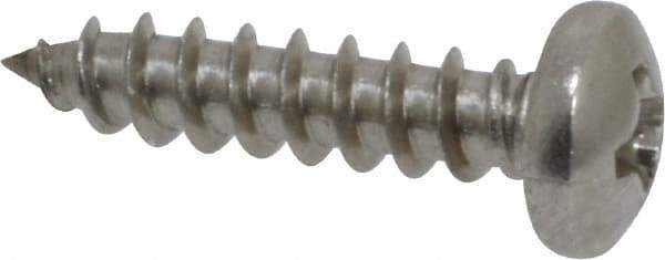 Value Collection - #6 Pan Head Phillips Sheet Metal Screw - Stainless Steel, 5/8" Length Under Head, Grade 18-8 - Eagle Tool & Supply