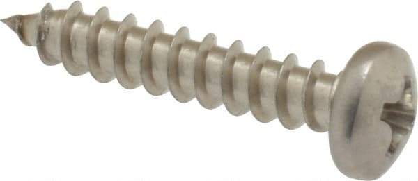 Value Collection - #6 Pan Head Phillips Sheet Metal Screw - Stainless Steel, 3/4" Length Under Head, Grade 18-8 - Eagle Tool & Supply