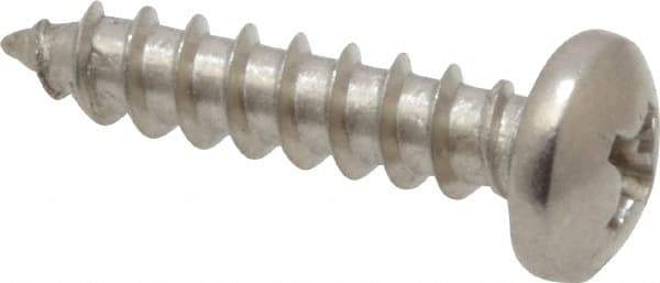 Value Collection - #8 Pan Head Phillips Sheet Metal Screw - Stainless Steel, 3/4" Length Under Head, Grade 18-8 - Eagle Tool & Supply