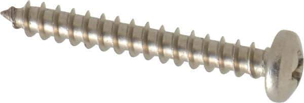 Value Collection - #8 Pan Head Phillips Sheet Metal Screw - Stainless Steel, 1-1/4" Length Under Head, Grade 18-8 - Eagle Tool & Supply