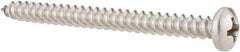 Value Collection - #8 Pan Head Phillips Sheet Metal Screw - Stainless Steel, 2" Length Under Head, Grade 18-8 - Eagle Tool & Supply
