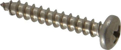 Value Collection - #10 Pan Head Phillips Sheet Metal Screw - Stainless Steel, 1-1/4" Length Under Head, Grade 18-8 - Eagle Tool & Supply