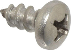 Value Collection - #12 Pan Head Phillips Sheet Metal Screw - Stainless Steel, 1/2" Length Under Head, Grade 18-8 - Eagle Tool & Supply