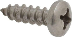 Value Collection - #12 Pan Head Phillips Sheet Metal Screw - Stainless Steel, 3/4" Length Under Head, Grade 18-8 - Eagle Tool & Supply