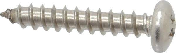 Value Collection - #12 Pan Head Phillips Sheet Metal Screw - Stainless Steel, 1-1/4" Length Under Head, Grade 18-8 - Eagle Tool & Supply