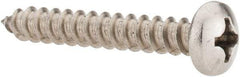 Value Collection - #12 Pan Head Phillips Sheet Metal Screw - Stainless Steel, 1-1/2" Length Under Head, Grade 18-8 - Eagle Tool & Supply