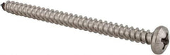 Value Collection - #12 Pan Head Phillips Sheet Metal Screw - Stainless Steel, 3" Length Under Head, Grade 18-8 - Eagle Tool & Supply