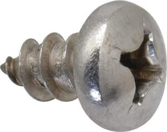 Value Collection - #14 Pan Head Phillips Sheet Metal Screw - Stainless Steel, 1/2" Length Under Head, Grade 18-8 - Eagle Tool & Supply