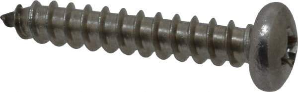 Value Collection - #14 Pan Head Phillips Sheet Metal Screw - Stainless Steel, 1-1/2" Length Under Head, Grade 18-8 - Eagle Tool & Supply