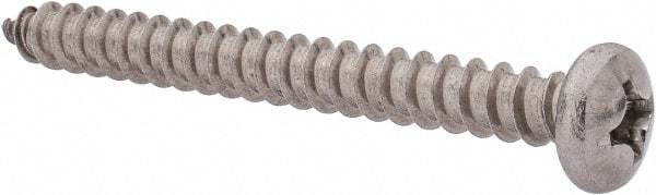 Value Collection - #14 Pan Head Phillips Sheet Metal Screw - Stainless Steel, 2-1/2" Length Under Head, Grade 18-8 - Eagle Tool & Supply