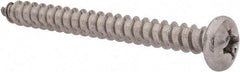 Value Collection - #14 Pan Head Phillips Sheet Metal Screw - Stainless Steel, 2-1/2" Length Under Head, Grade 18-8 - Eagle Tool & Supply