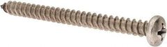 Value Collection - #14 Pan Head Phillips Sheet Metal Screw - Stainless Steel, 3" Length Under Head, Grade 18-8 - Eagle Tool & Supply