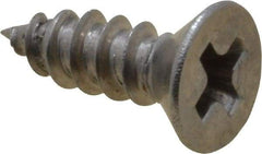 Value Collection - #4 Flat Head Phillips Sheet Metal Screw - Stainless Steel, 3/8" OAL, Grade 18-8 - Eagle Tool & Supply