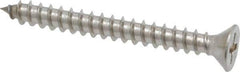 Value Collection - #8 Flat Head Phillips Sheet Metal Screw - Stainless Steel, 1-1/2" OAL, Grade 18-8 - Eagle Tool & Supply