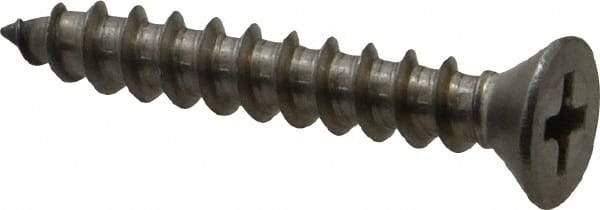 Value Collection - #10 Flat Head Phillips Sheet Metal Screw - Stainless Steel, 1-1/4" OAL, Grade 18-8 - Eagle Tool & Supply