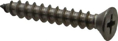 Value Collection - #10 Flat Head Phillips Sheet Metal Screw - Stainless Steel, 1-1/4" OAL, Grade 18-8 - Eagle Tool & Supply