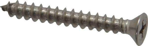 Value Collection - #10 Flat Head Phillips Sheet Metal Screw - Stainless Steel, 1-1/2" OAL, Grade 18-8 - Eagle Tool & Supply