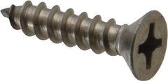 Value Collection - #12 Flat Head Phillips Sheet Metal Screw - Stainless Steel, 1" OAL, Grade 18-8 - Eagle Tool & Supply