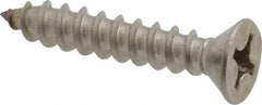 Value Collection - #12 Flat Head Phillips Sheet Metal Screw - Stainless Steel, 1-1/4" OAL, Grade 18-8 - Eagle Tool & Supply