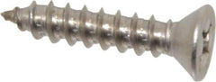 Value Collection - #14 Flat Head Phillips Sheet Metal Screw - Stainless Steel, 1-1/4" OAL, ASME B18.6.3, Grade 18-8 - Eagle Tool & Supply
