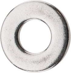 Value Collection - 1/4" Screw, Grade 18-8 Stainless Steel Standard Flat Washer - 9/32" ID x 5/8" OD, 0.045" Thick - Eagle Tool & Supply