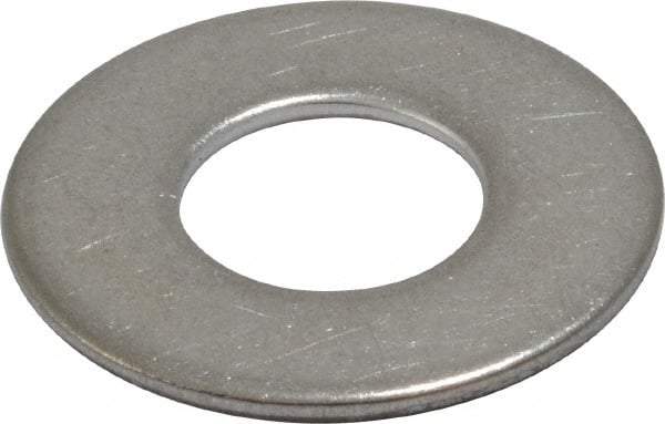 Value Collection - 1/2" Screw, Grade 18-8 Stainless Steel Standard Flat Washer - 17/32" ID x 1-1/16" OD, 0.095" Thick - Eagle Tool & Supply