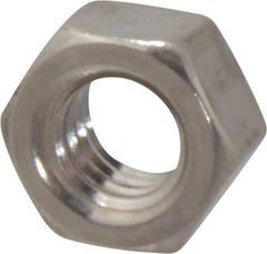 Value Collection - 5/16-18 UNC Stainless Steel Right Hand Hex Nut - 1/2" Across Flats, 17/64" High, Uncoated - Eagle Tool & Supply