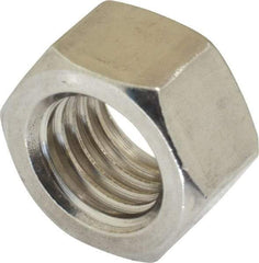 Value Collection - 3/4-10 UNC Stainless Steel Right Hand Hex Nut - 1-1/8" Across Flats, 41/64" High, Uncoated - Eagle Tool & Supply