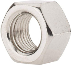 Value Collection - 1/2-20 UNF Stainless Steel Right Hand Hex Nut - 3/4" Across Flats, 7/16" High, Uncoated - Eagle Tool & Supply