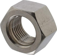 Value Collection - 5/8-18 UNF Stainless Steel Right Hand Hex Nut - 15/16" Across Flats, 35/64" High, Uncoated - Eagle Tool & Supply