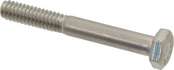 Value Collection - 1/4-20 UNC, 2" Length Under Head Hex Head Cap Screw - Grade 18-8 Stainless Steel, 7/16" Hex - Eagle Tool & Supply