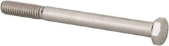 Value Collection - 5/16-18 UNC, 3-1/2" Length Under Head Hex Head Cap Screw - Grade 18-8 Stainless Steel, 1/2" Hex - Eagle Tool & Supply