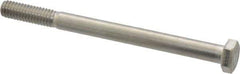 Value Collection - 5/16-18 UNC, 4" Length Under Head Hex Head Cap Screw - Grade 18-8 Stainless Steel, 1/2" Hex - Eagle Tool & Supply